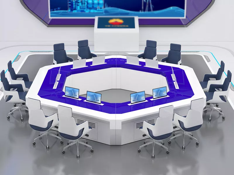 Konsol Pemantauan berbentuk tidak beraturan